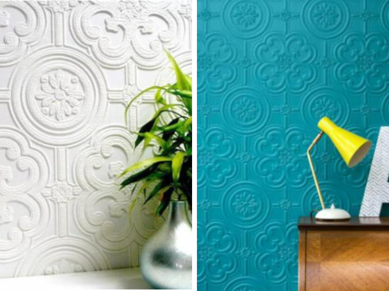 Painting Anaglypta Wallpaper