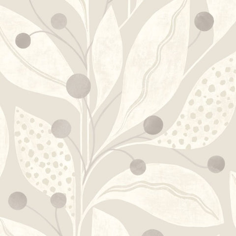 OHPOPSI Laid Bare Wallpaper Berry Dot Colourway Dove Tile Image