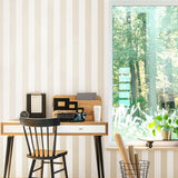 OHPOPSI Laid Bare Wallpaper Bloc Stripe Colourway Porcelain Lifestyle Image