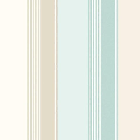 OHPOPSI Laid Bare Wallpaper Multi Stripe Colourway Turquoise Tile Image