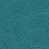 OHPOPSI Wallpaper Venation Colourway Teal Close Up Image
