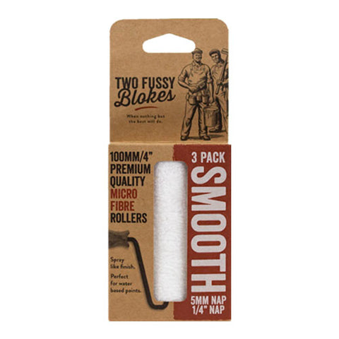Two Fussy Blokes | Mini Roller Sleeves Smooth 5mm | 3PK