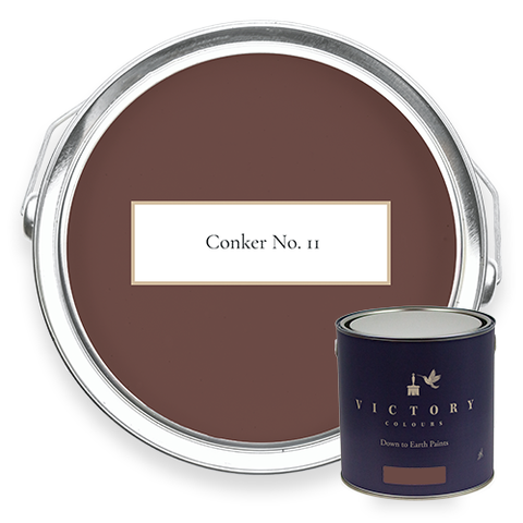 Victory Colours Conker No. 11 eco paint with tin