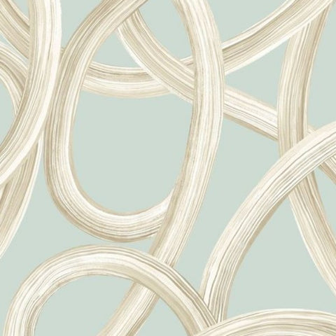 OHPOPSI Laid Bare Wallpaper Twisted Geo Colourway Opal Tile Image