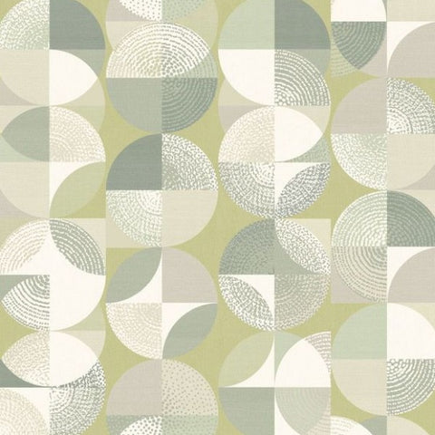 OHPOPSI Laid Bare Wallpaper Orb Colourway Thyme Tile Image