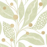 OHPOPSI Laid Bare Wallpaper Berry Dot Colourway Artichoke Tile Image