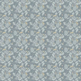 OHPOPSI Laid Bare Wallpaper Hummingbird Colourway Petrol Full Wall Image