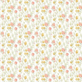 OHPOPSI Laid Bare Wallpaper Pomegranate Trail Colourway Olive Full Wall Image