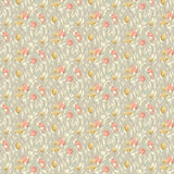 OHPOPSI Laid Bare Wallpaper Pomegranate Trail Colourway Parchment Full Wall Image