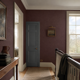 Paintable textured wallpaper in a landing, Alfred RD0137, painted in Don Burgundy