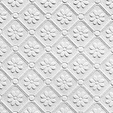 Flat swatch of Anaglypta Amber RD838 paintable textured vinyl wallpaper, showing the diamond lattice repeat - Tile Image