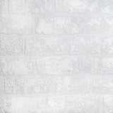 Flat swatch of Anaglypta Lincolnshire Brick RD812 paintable textured vinyl wallpaper, showing the brick course repeat - Tile Image