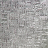 Flat swatch of Anaglypta Supaglypta Edward RD0602 paintable textured wallpaper, showing the woven texture repeat - Tile Image