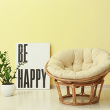 Room painted in Arcadia yellow eco paint