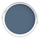 Tin of Atlantic Ocean dark blue eco paint