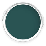 Tin of Ayton Green deep green eco paint