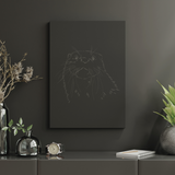 Room painted in Baby Otter dark brown eco paint