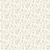 OHPOPSI Laid Bare Wallpaper Pomegranate Trail Colourway Linen Mix Full Wall Image