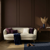 Room painted in Coco Bean deep brown eco paint