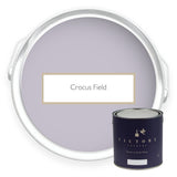 Two tins of Crocus Field lilac eco paint from Victory Colours
