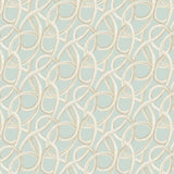 OHPOPSI Laid Bare Wallpaper Twisted Geo Colourway Opal Full Wall Image