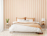 Simply Stripes Bar Stripe Plaster wallpaper by Ohpopsi shown on a full wall