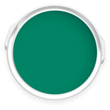 Tin of Green Envy bold green eco paint