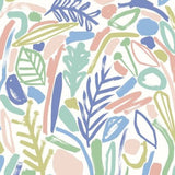OHPOPSI Wallpaper Verdure Colourway Periwinkle Tile Image