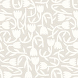 OHPOPSI Wallpaper Tiny Tulip Colourway Stone Close Up Image