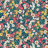 OHPOPSI Wallpaper Flora Ditsy Colourway Indigo & Coral Tile Image