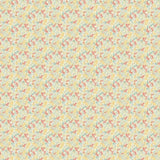 OHPOPSI Wallpaper Flora Ditsy Colourway Coral & Sky Full Wall Image