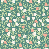 OHPOPSI Wallpaper Tiny Tulip Colourway Forest Tile Image