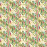 OHPOPSI Wallpaper Glasshouse Colourway Emerald & Coral Full Wall Image