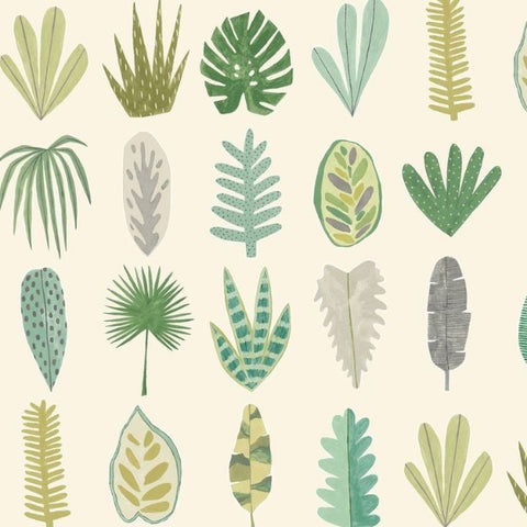 OHPOPSI Wallpaper Leaf Boogie Colourway Forest Close Up Image