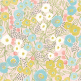 OHPOPSI Wallpaper Flora Colourway Blush & Lime Tile Image