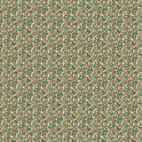 OHPOPSI Wallpaper Flora Ditsy Colourway Juniper & Ginger Full Wall Image