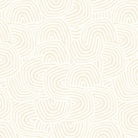 OHPOPSI Wallpaper Venation Mini Colourway Natural Linen Close Up Image