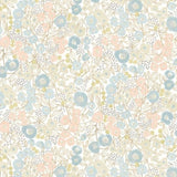 OHPOPSI Wallpaper Flora Ditsy Colourway Silver Tile Image