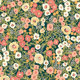 OHPOPSI Wallpaper Flora Ditsy Colourway Juniper & Ginger Close Up Image