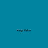 King's Fisher teal blue eco paint colour tile