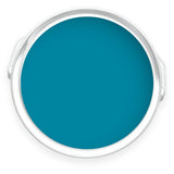 Tin of King's Fisher teal blue eco paint