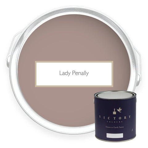 Two tins of Lady Penally dusky pink eco paint from Victory Colours