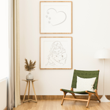 Living room painted in Manor White warm white eco paint