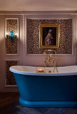 Room painted in Mermaid's Tail deep teal eco paint