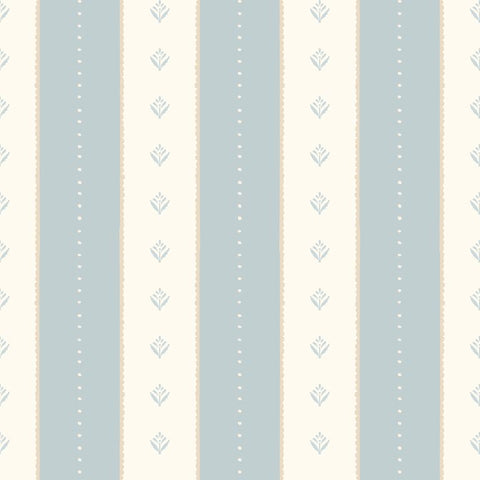Purity Decorative Stripe Wedgewood wallpaper by Hoopla Walls, a blue striped design