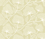 Purity Dash Trail Pear wallpaper by Hoopla Walls, a green floral design
