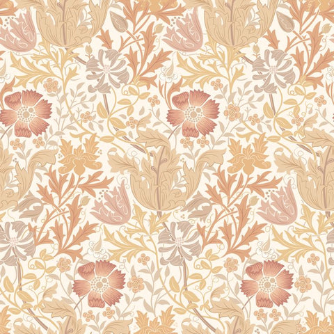 Eden Vol 2 Honeysuckle & Tulip Terracotta wallpaper by Hoopla Walls, a terracotta floral design