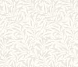 Eden Vol 2 Willow Trail Linen wallpaper by Hoopla Walls, a beige leaf design