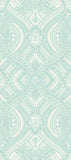 Elegance Ogee Damask Duck Egg Blue wallpaper by Hoopla Walls, a blue damask design
