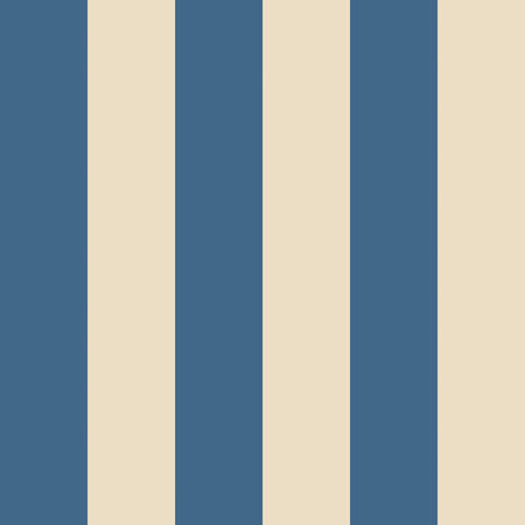 Simply Stripes Bloc Stripe Indigo wallpaper by Ohpopsi, a blue striped design